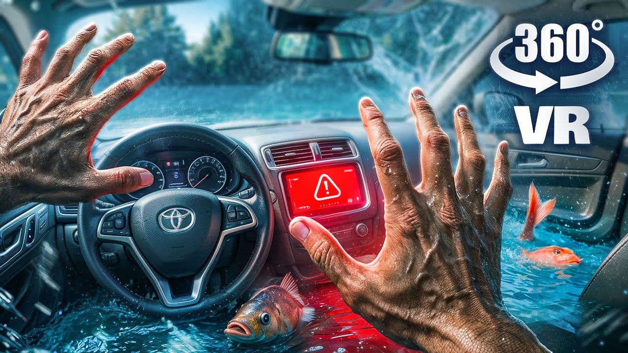 VR 360&deg;: вы в тонущей машине! Сможете ли вы выжить?