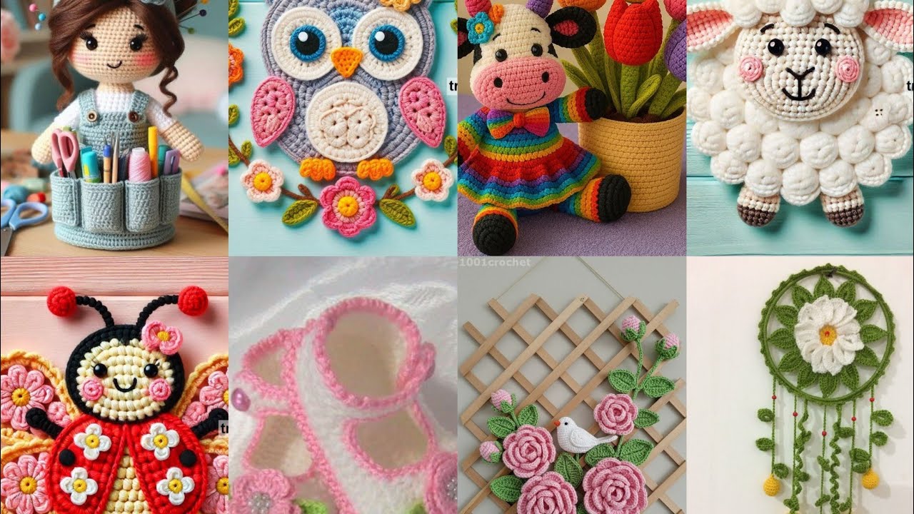 Gorgeous new Crochet handmade beautiful iteams//Stunning crochet different beautiful iteam