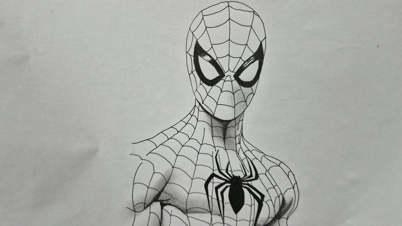 Easy drawing | how to draw Spider man step-by-step | Como desenhar o Homem-Aranha passo a passo