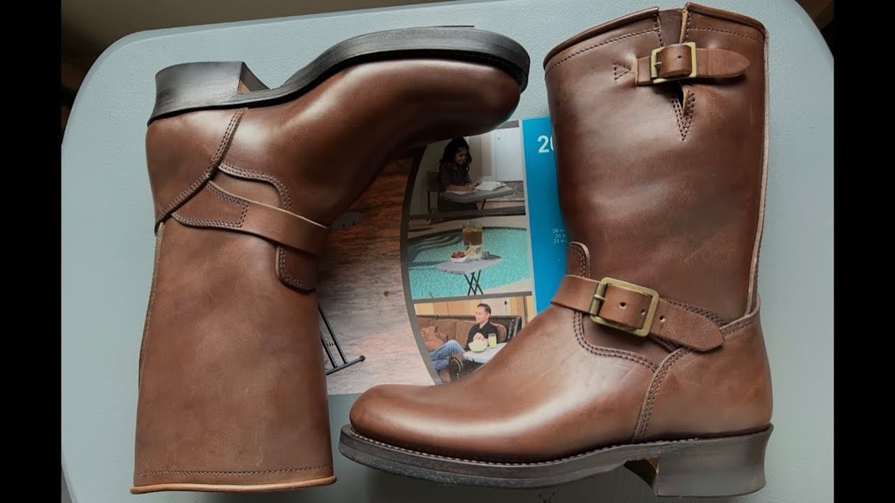 Skoob Wander engineer boots - Drak brown Horsebutt
