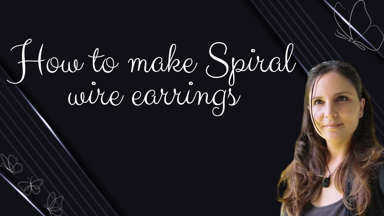 How to make spiral  wire earrings