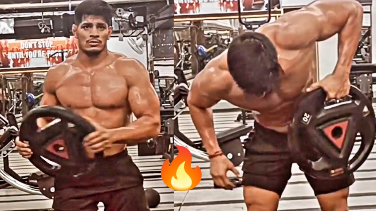 Workout with Gym Weight Plate ||  Wrestler Sunny Joon
