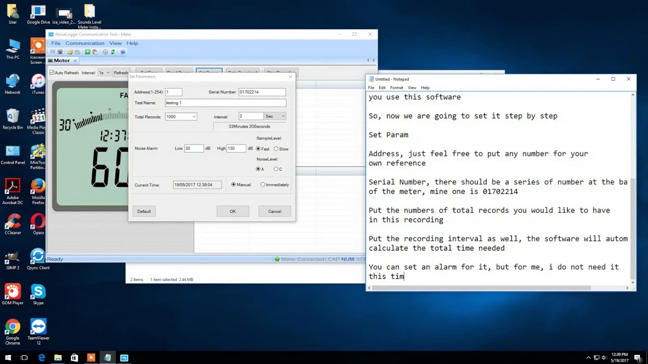 How to use recording function of Tekcoplus SLM 25