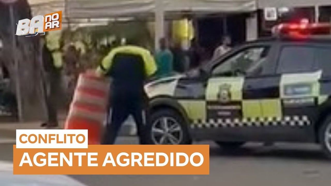 Homem agride agente da Transalvador no Porto da Barra (BA)