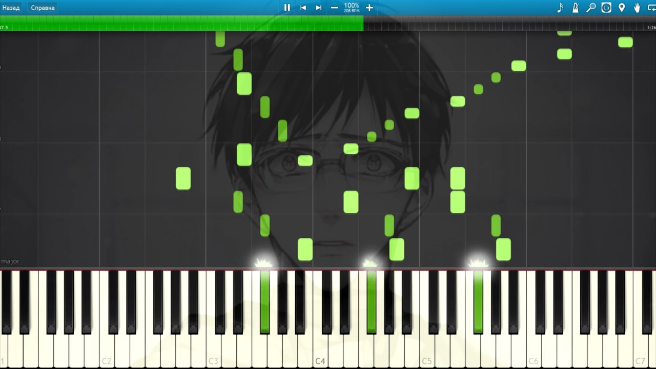 [Yuri On ICE] OP History Maker Piano Synthesia Tutorial