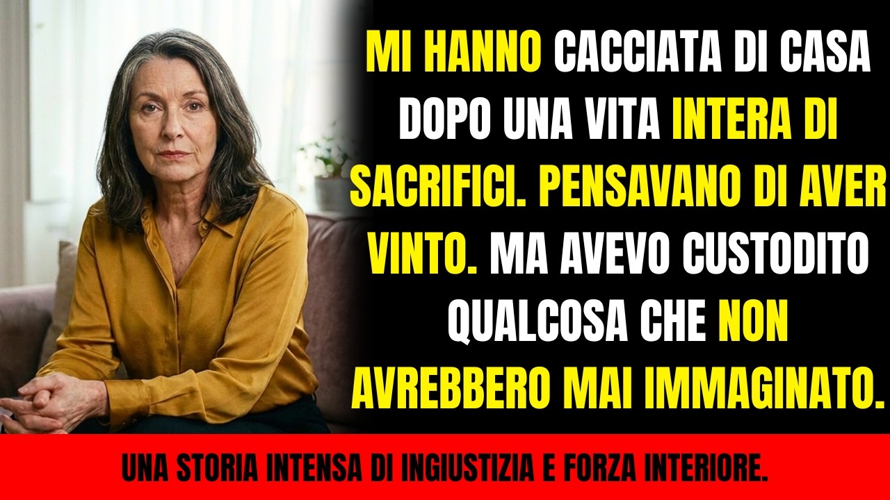 Mio figlio mi ha cacciato di casa per accontentare la moglie… ma l’eredità ha scelto un destino