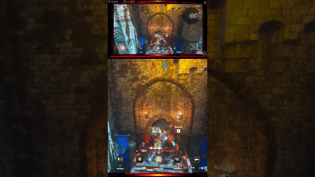 This player let me into the castle gate with a Robot in Warlander