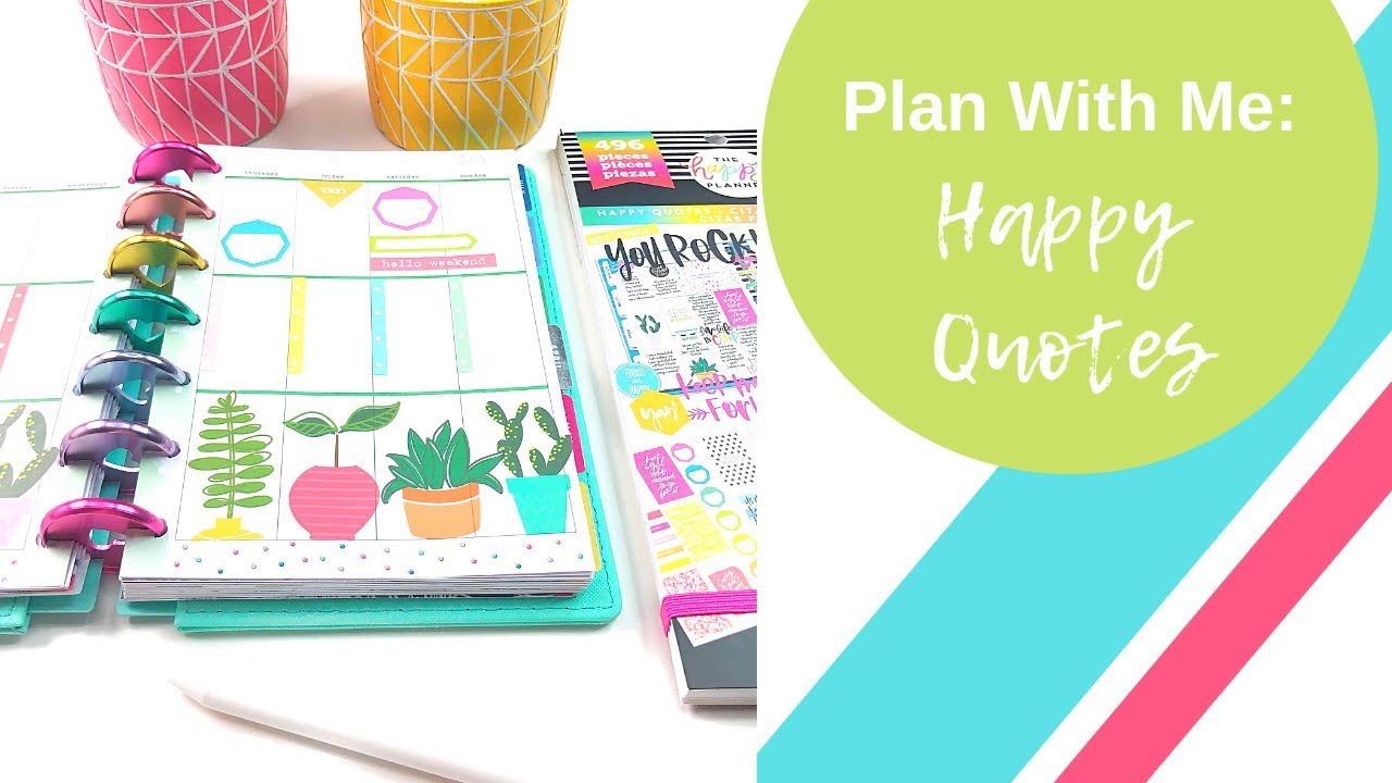 Mini Plan With Me | Happy Quotes