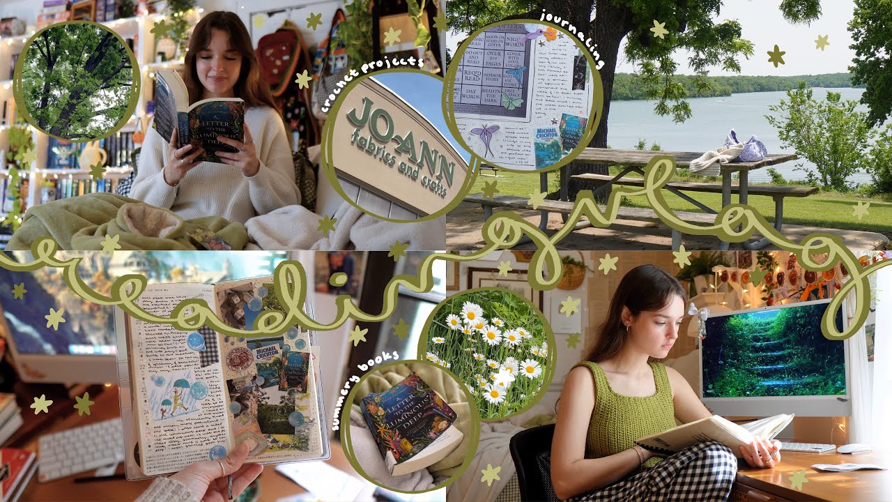 READING VLOG | summery reads, new crochet projects, journaling🍃