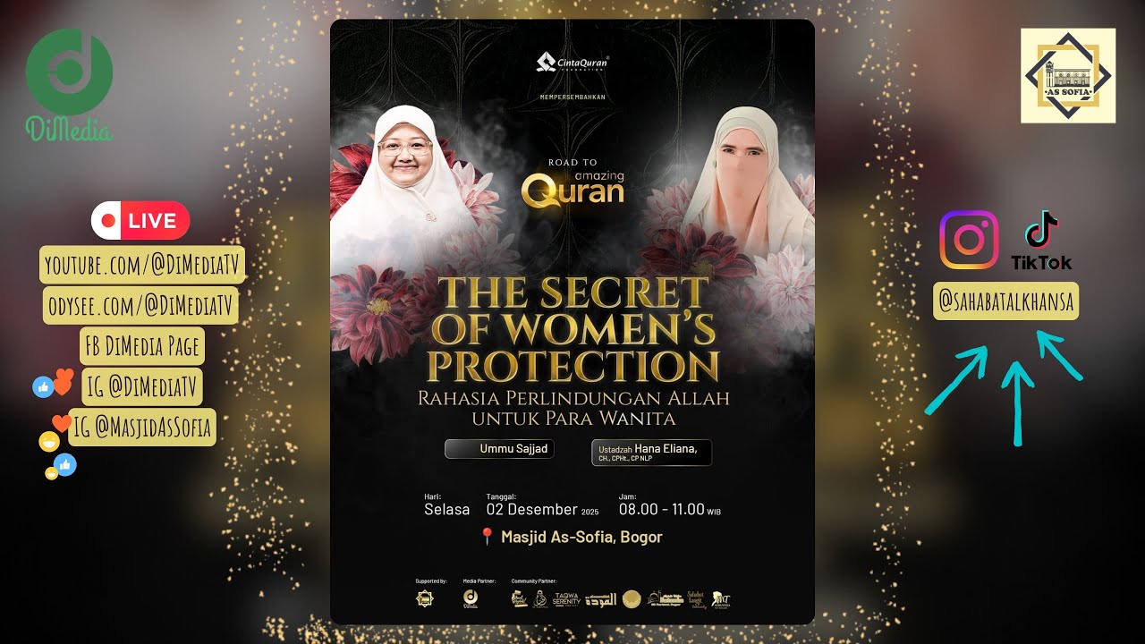 THE SECRET OF WOMEN'S PROTECTION | Ummu Sajjad & Ustdzah Hana, Cinta Quran, 02 Des 2025 @As-Sofia