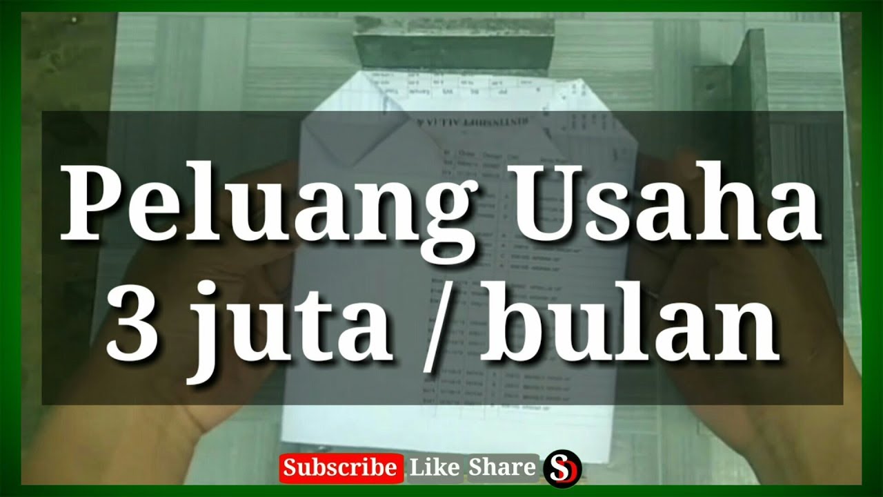 Peluang usaha kecil (memproduksi kantong kertas gorengan)