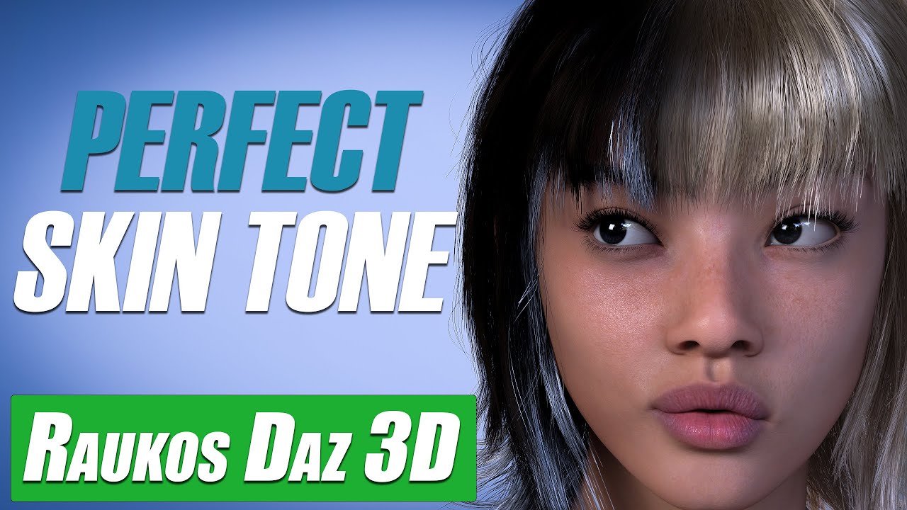 Daz 3D Tutorial: Perfect Skin Tone for Daz3D Characters | Make Blonde Hair Match Models Skin