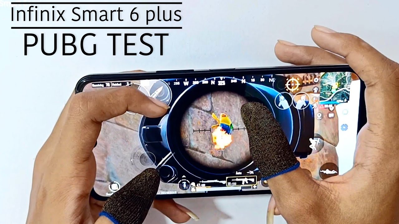 Infinix Smart 6 plus BGMi PUBG Test and Gameplay with handcam