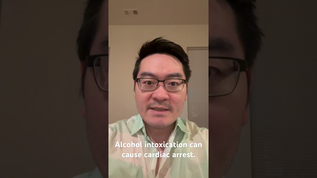 Alcohol intoxication can cause cardiac arrest. #alcohol #alcoholintoxication #cardiacarrest