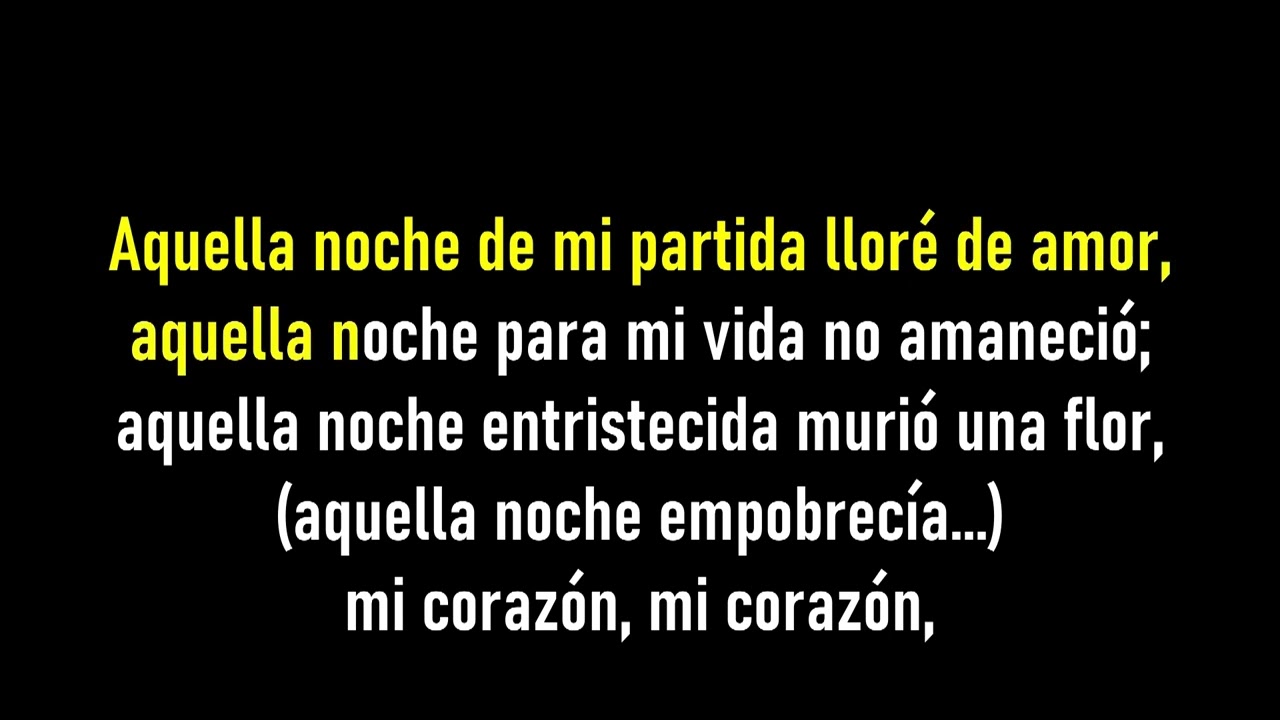 Proyeccion - Aquella Noche - Karaoke