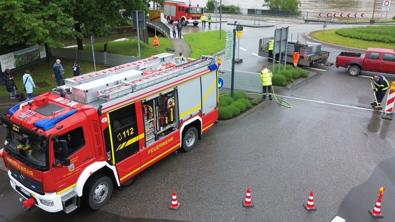 Hochwasserlage in Traben-Trarbach am 18.05.2024