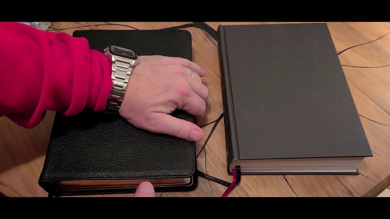 KJV Holman Study Bible; a Goatskin / Hardbound comparison