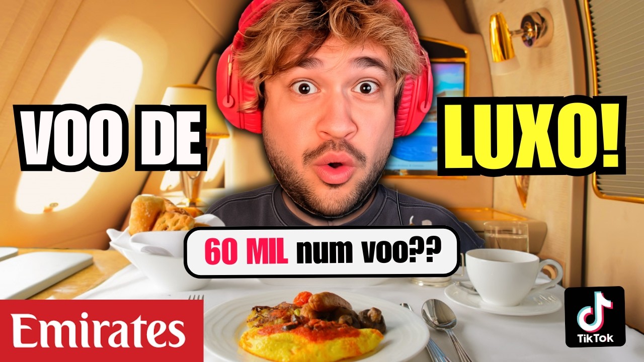 O voo MAIS LUXUOSO do mundo 🤯| Brino React Tiktoks