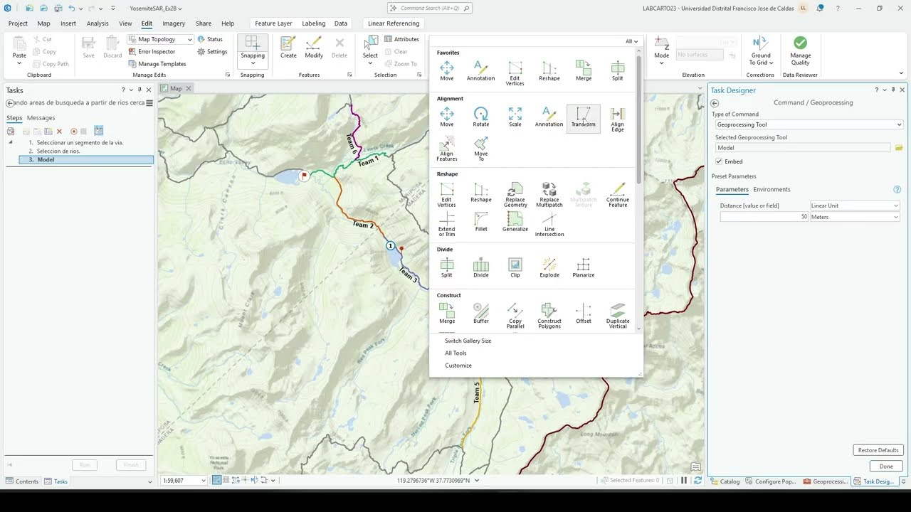 Automatizando flujos de trabajo usando tareas en ArcGIS Pro