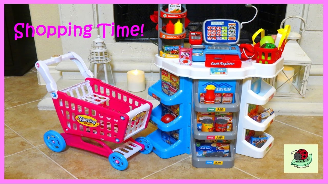TOY SUPERMARKET Play Pretend Grocery Shopping | itsplaytime612 Unboxing