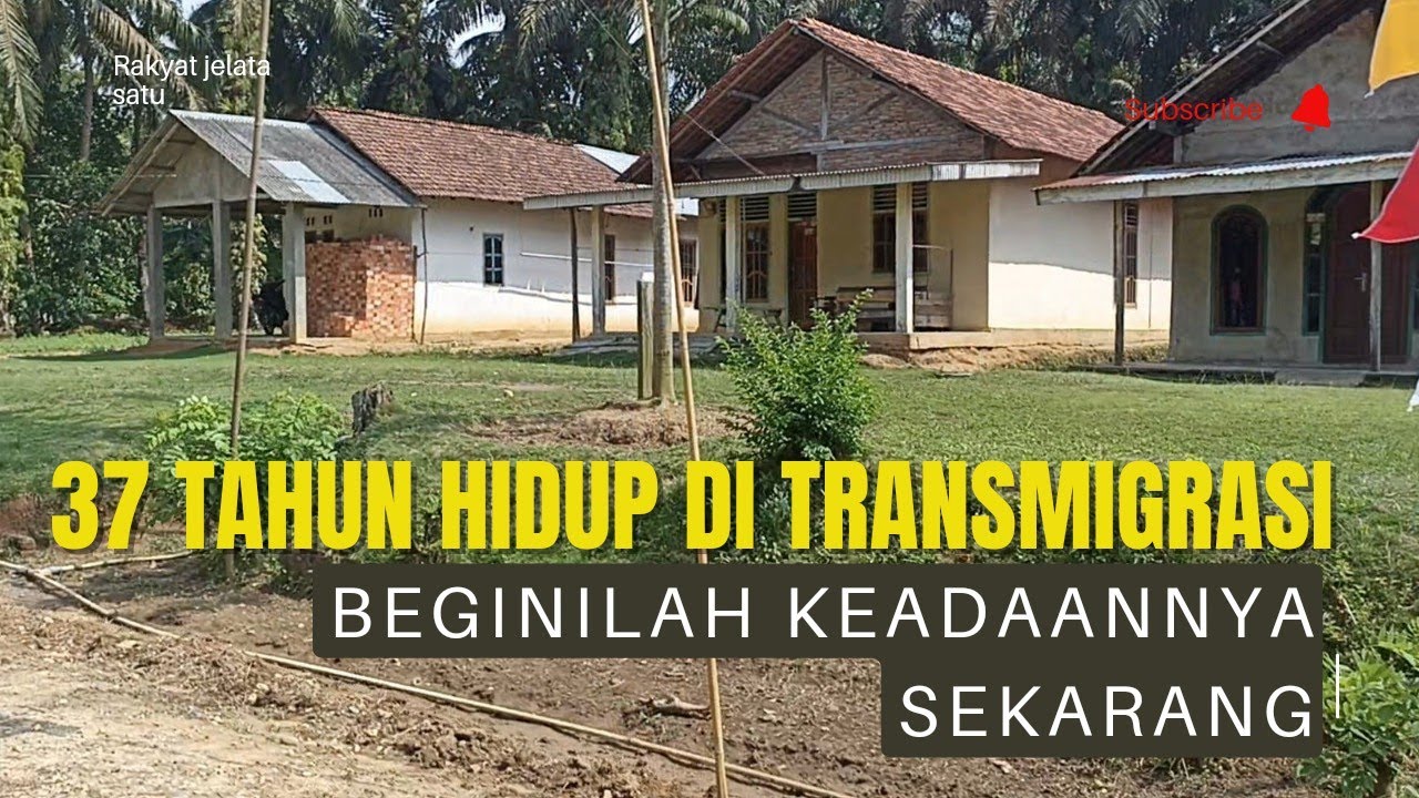 Beginilah Kondisi transmigrasi di jambi setelah 37 tahun