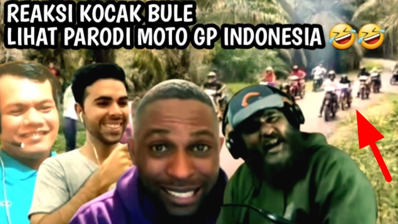 Bikin Ngakak 🤪 Reaksi Kocak Bule Nonton Parodi MOTO GP Indonesia 🤣 #vidioreaction