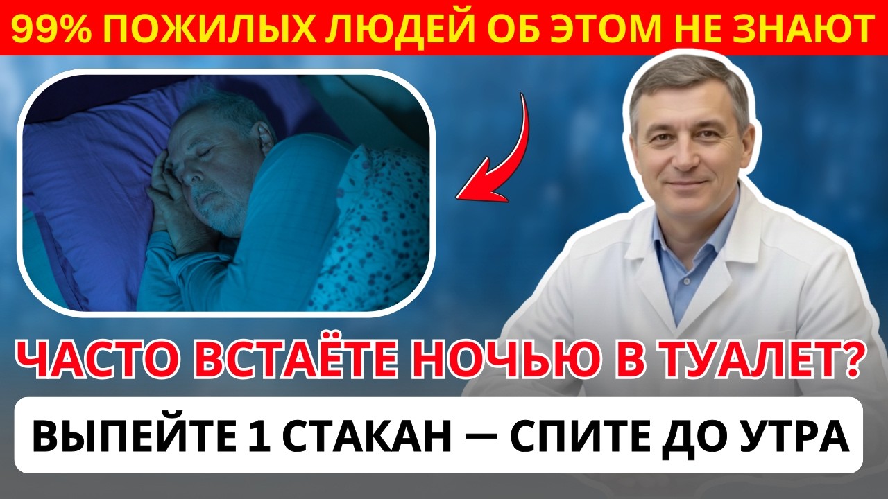 После 60 просыпаетесь ночью в туалет? Вот настоящая причина | БЕРЕГИ ЗДОРОВЬЕ