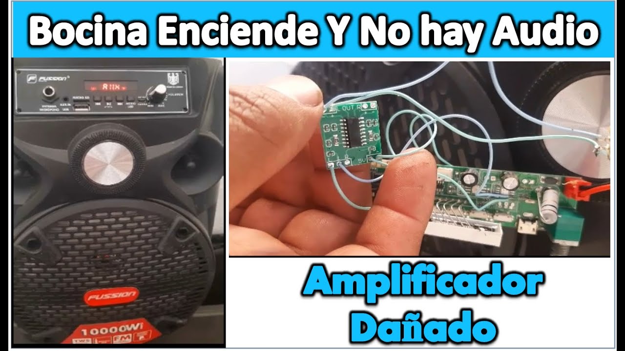 Bocina Amplificada Prende Pero No Se Escucha Solución Facil y Rapido