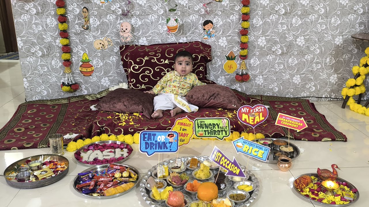 Yashvardhan ka hua Annaprashan🍭🍬❤️  #yash #cutebaby #goldenretriever #cute #family #love #funny 