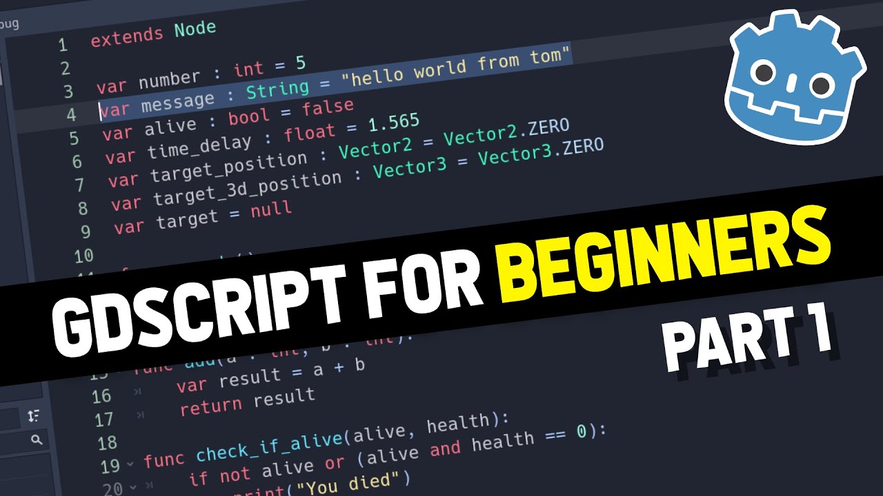 GDScript (и программирование!) для начинающих в Godot 3.2