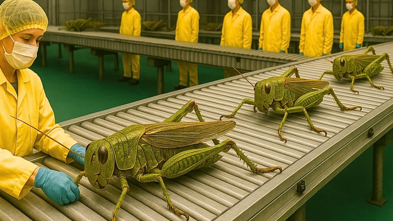 Inside the World’s Largest Locust Factory | Producing Hundreds of Tons of Animal Feed