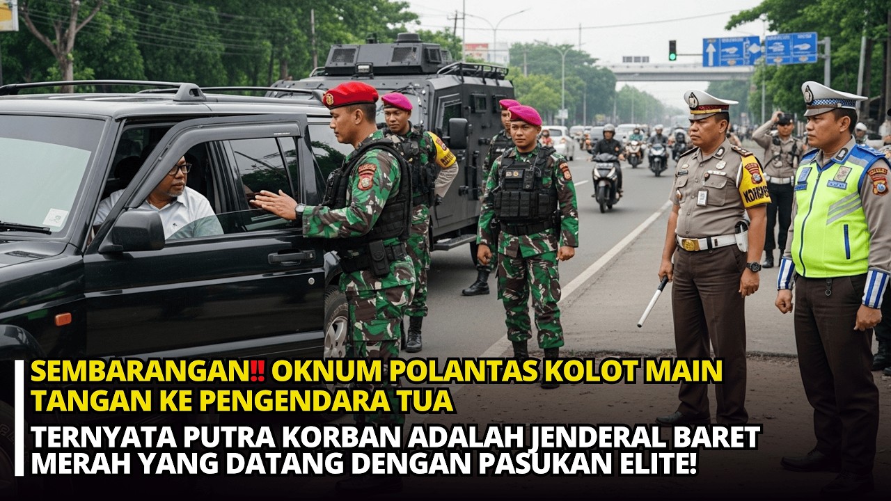 DI LUAR NALAR‼️ POLANTAS KOLOT BERANI TAMPAR PENGENDARA, TERNYATA AYAH DARI KOMANDAN PASUKAN KHUSUS!