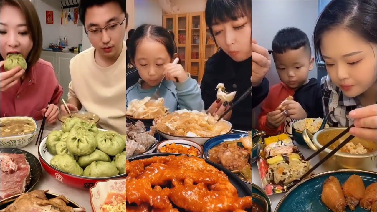 CHINESE FAMILY MUKBANG COMPILATION 🔥👨‍👨‍👧‍👦👨‍👩‍👦😋 I MUKBANG SHORTS