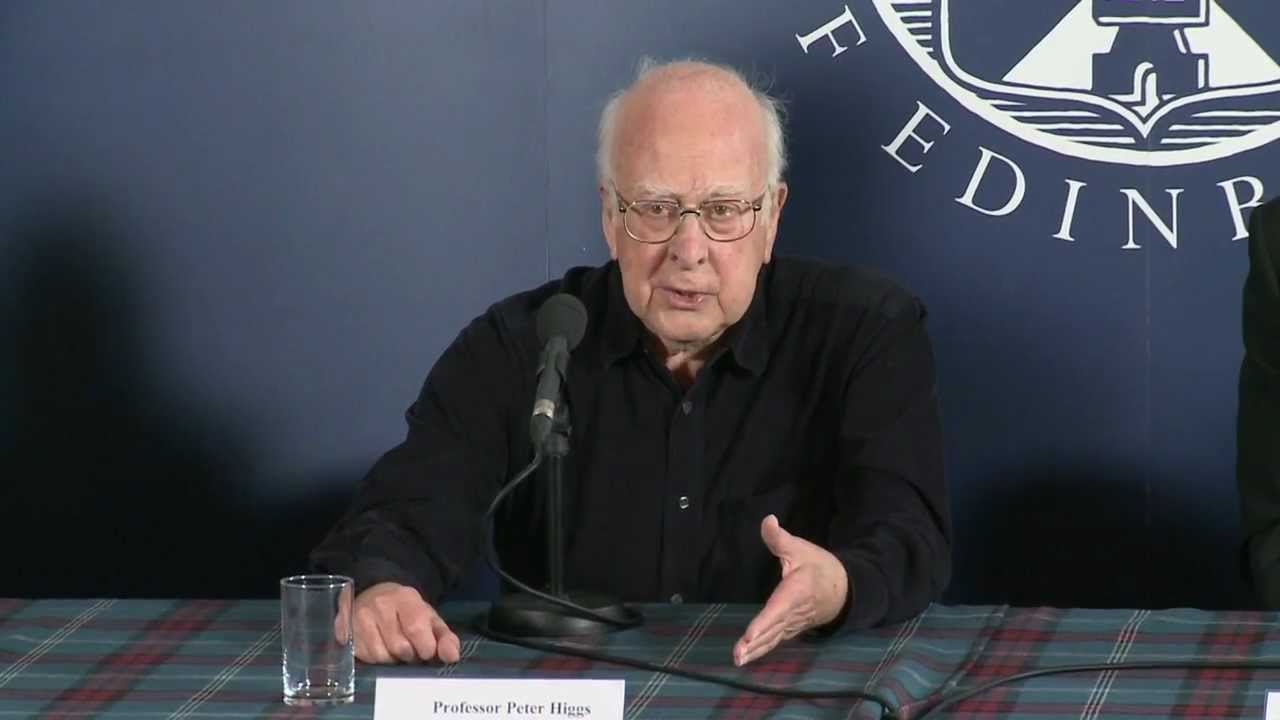 News conference with Professor Peter Higgs