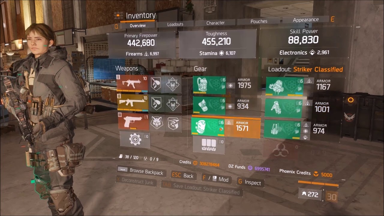 The Division - Striker Build (60% Crit Chance 130% Crit Damage)
