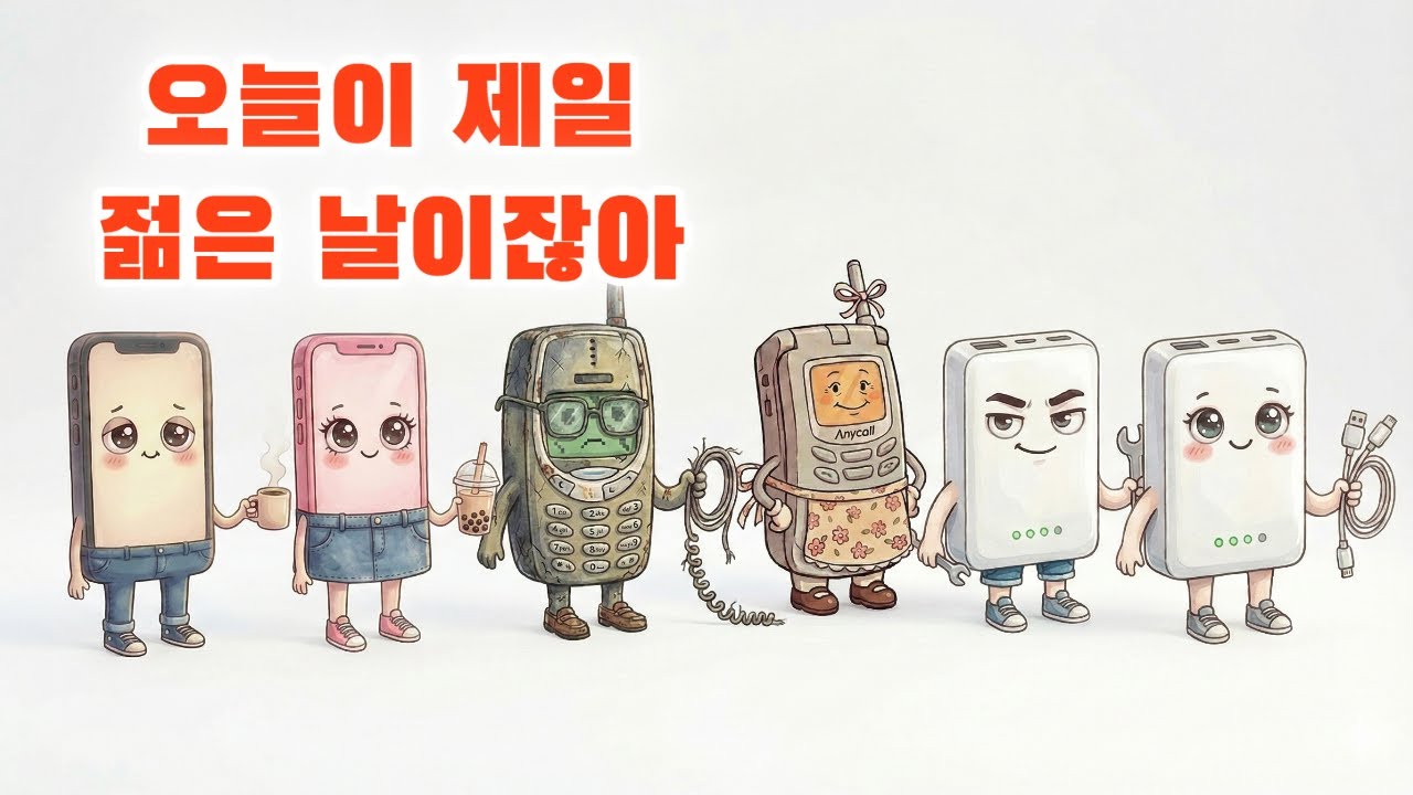 지친 하루, 핸드폰들이 전하는 힐링 댄스! 📱💃 | 다 같이 춤을 춰 (Let's Dance Together)