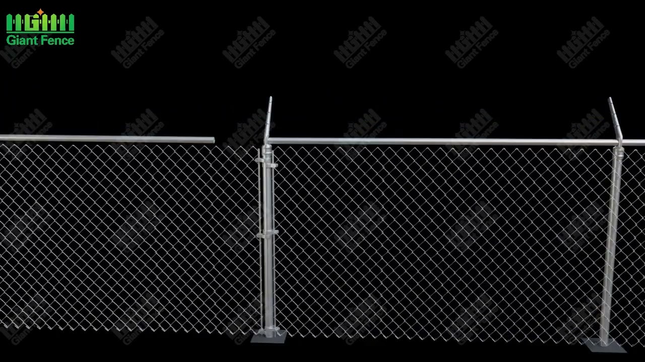 How to put the barbed wire on the top of chain link fence
