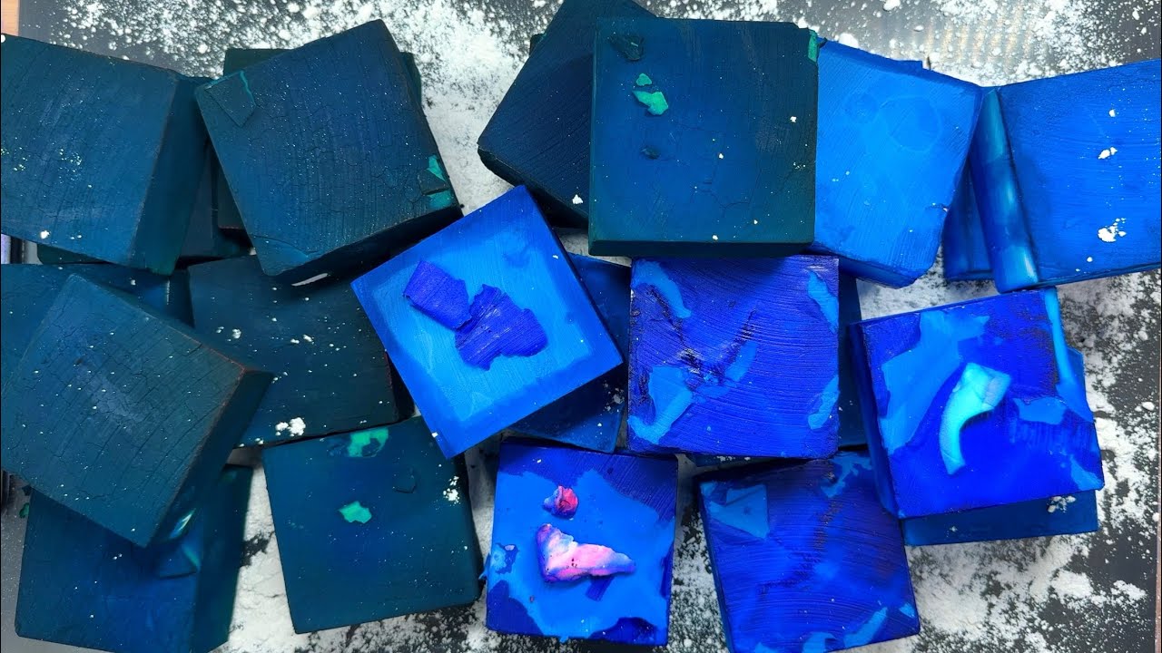 DUSTY dyed GREEN and BLUE chalk 💚💙