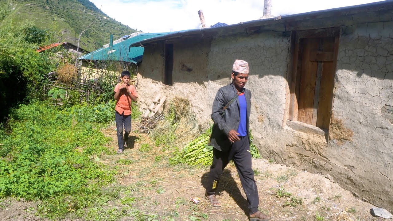 dharme brother's family in the village || life in rural Nepal || rural Nepal @ruralnepall