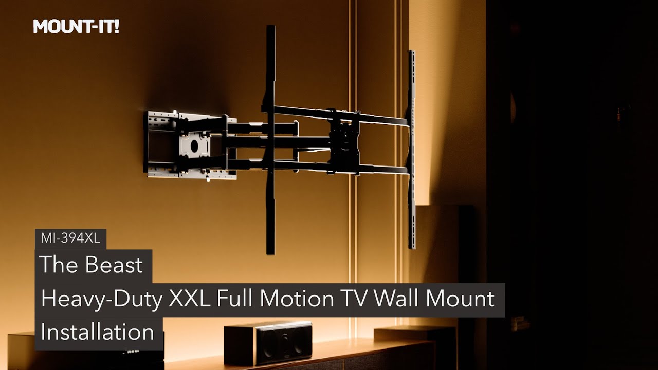 The Beast Heavy-Duty XXL Full Motion TV Wall Mount | MI-394XL (Installation)