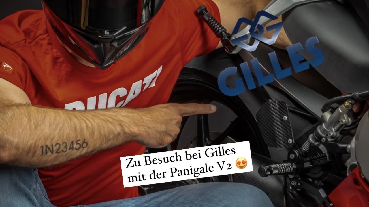 Ich bin zu Besuch bei Gilles-Tooling und lasse die Panigale V2 umbauen #gillestooling #panigalev2