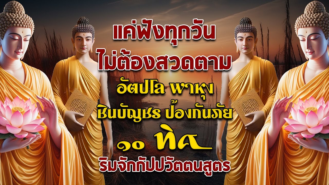 สวดพาหุง 🙏 ชินบัญชร ธัมจักกัปปวัตตนสูตร ปัดเป่าสิ่งไม่ดี เสริมสิริมงคล พลิกชีวิตจากร้ายกลายเป็นดี
