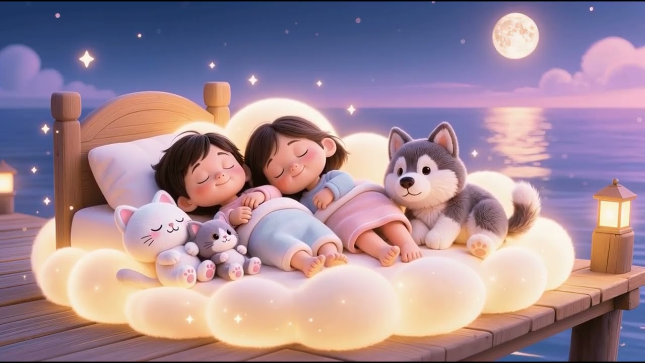 Baby Starlight Sleep Song 🌙💤 Soft Animal Night Harmony (3 Hours)