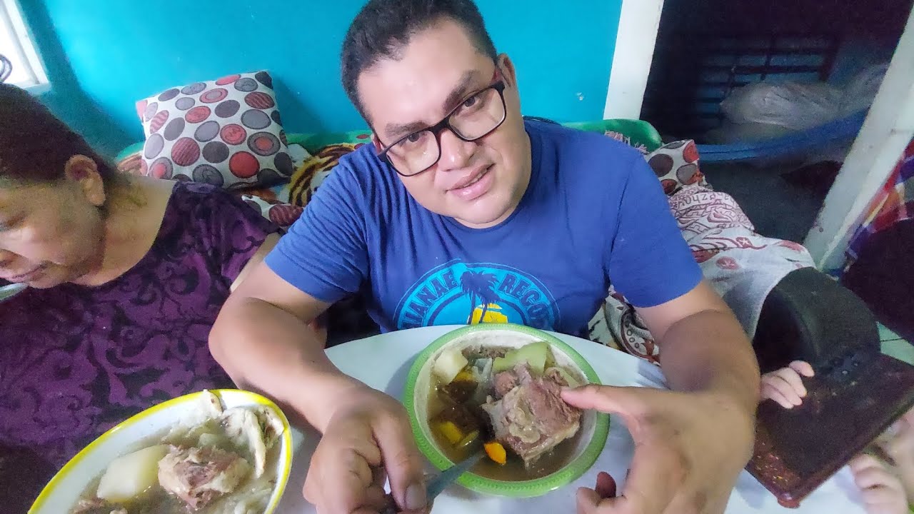 Que rico sopon de res en casita en familia 