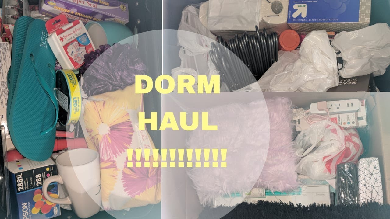 DORM HAUL 2018!!!! | FRESHMAN YEAR!