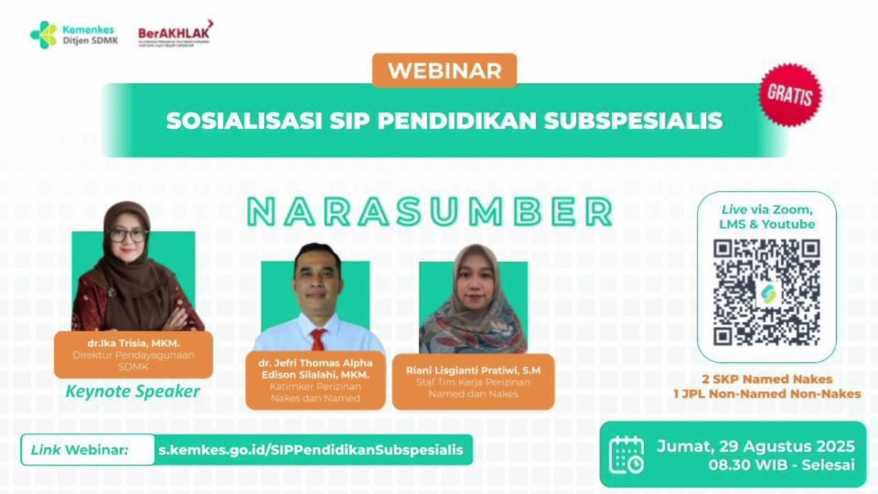 Webinar Sosialisasi SIP Pendidikan Subspesialis 29 Agustus 2025 Angkatan 1