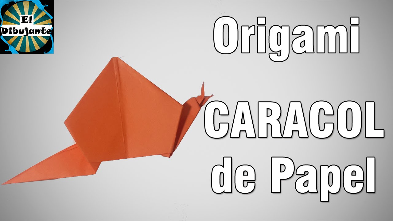 🔥 COMO HACER UN CARACOL DE PAPEL ORIGAMI MUY FACIL Y RÁPIDO PASO A PASO ▶ ☑️  Curso de Origami