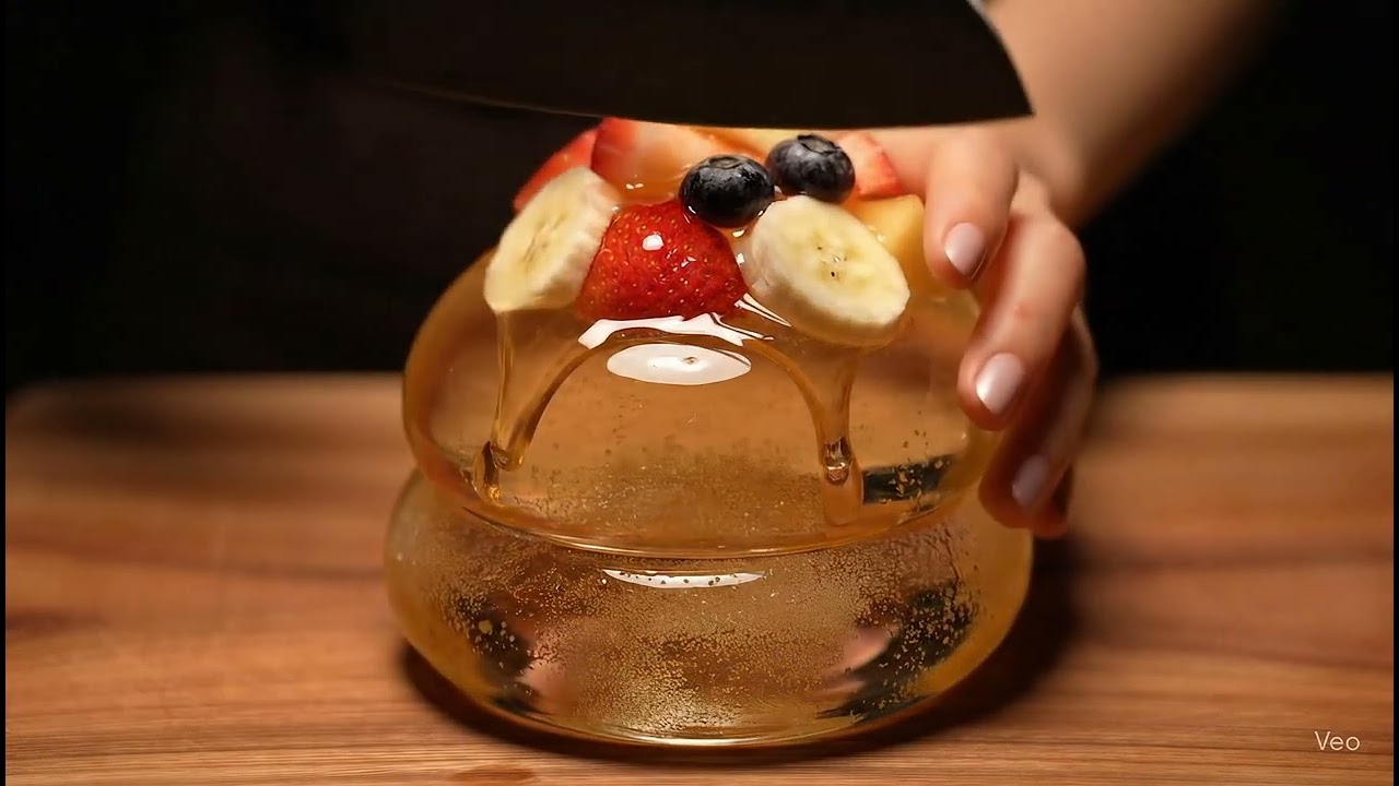 Highly realistic ultra8k glass cake