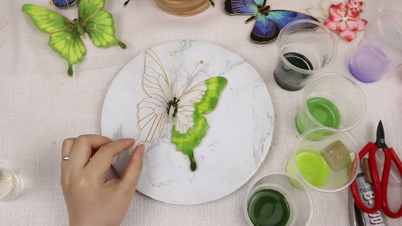 Cloisonné painting art for beginner-3D Butterfly