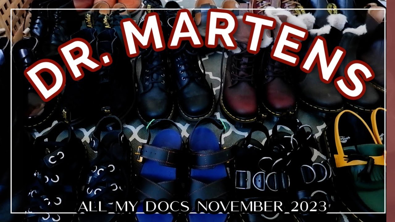 DR. MARTENS COLLECTION 2023 // 22 pairs of Docs boots, shoes & sandals